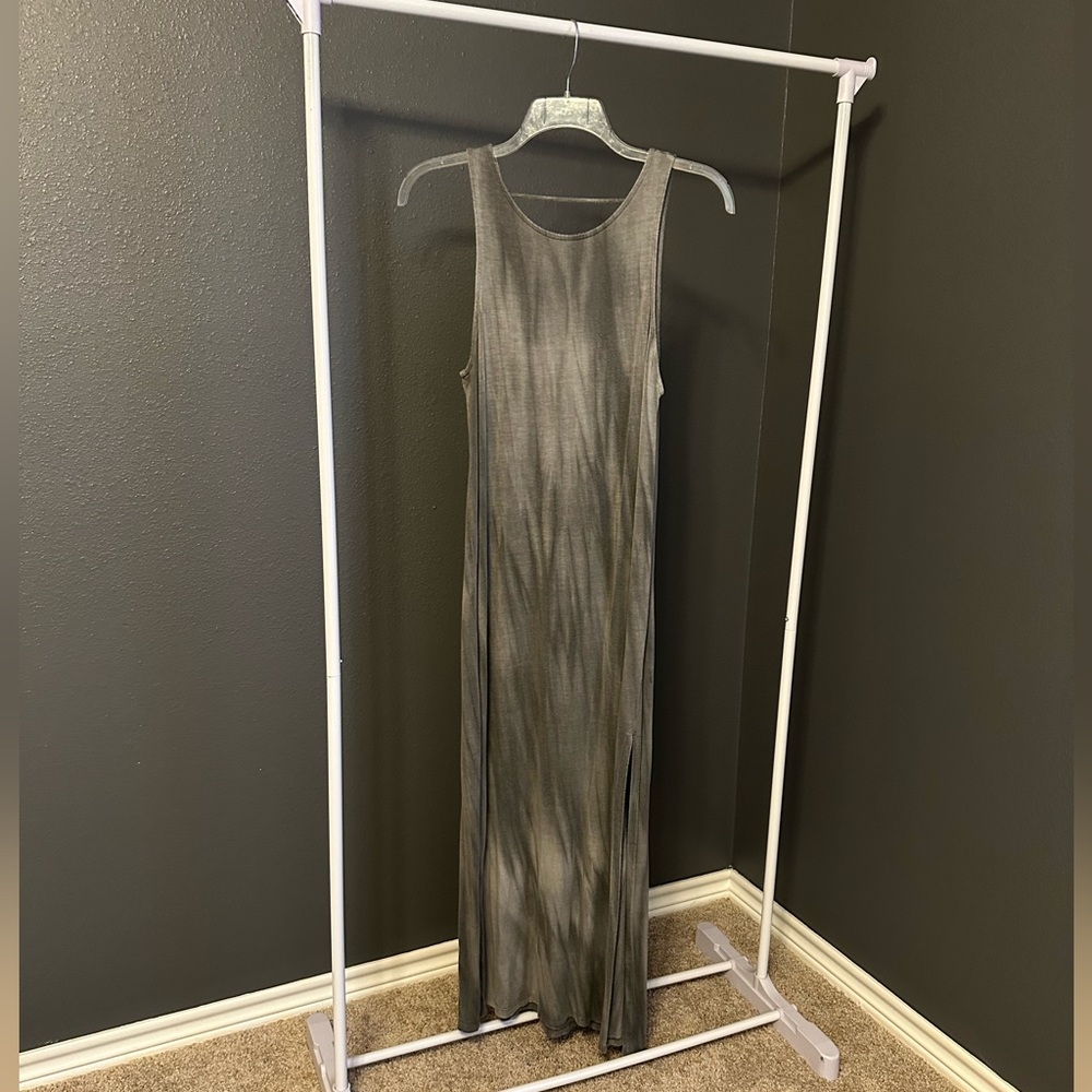 Lush Charcoal Sleeveless Maxi Dress